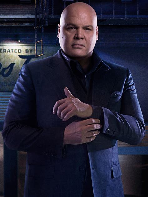Fisk is composed almost entirely of muscle that has been developed to enormous size, much like a sumo wrestler, and he possesses peak human strength. His vast bulk shields him from many forms of injury, either providing padding or causing penetration wounds to only strike him relatively superficially.